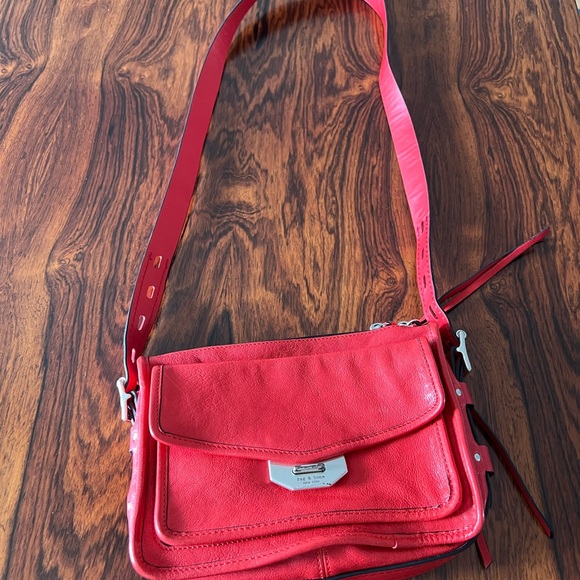 Rag and Bone Red Small Field Messenger bag - Picture 1 of 7